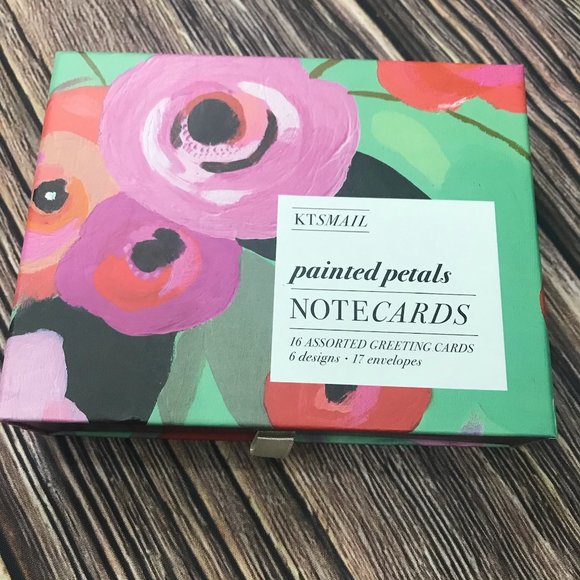 KTSMail Other - KTSMail Painted Petals Notecards Greeting Card Set